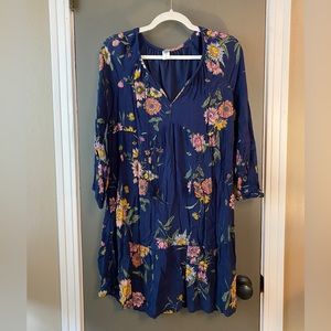 Navy/Floral Old Navy Boho Dress